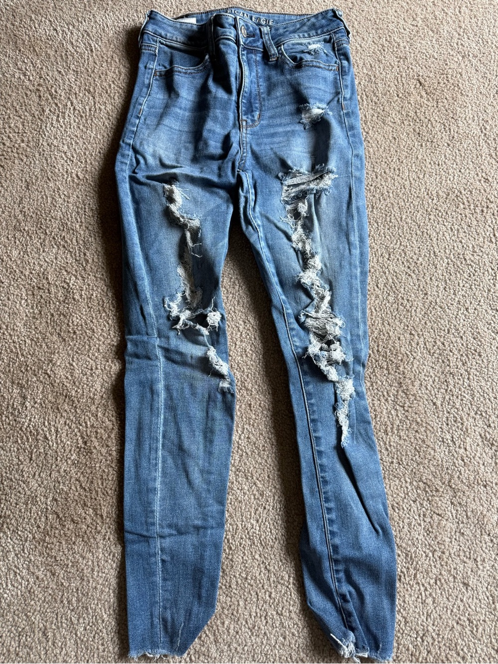 American Eagle ripped jeans